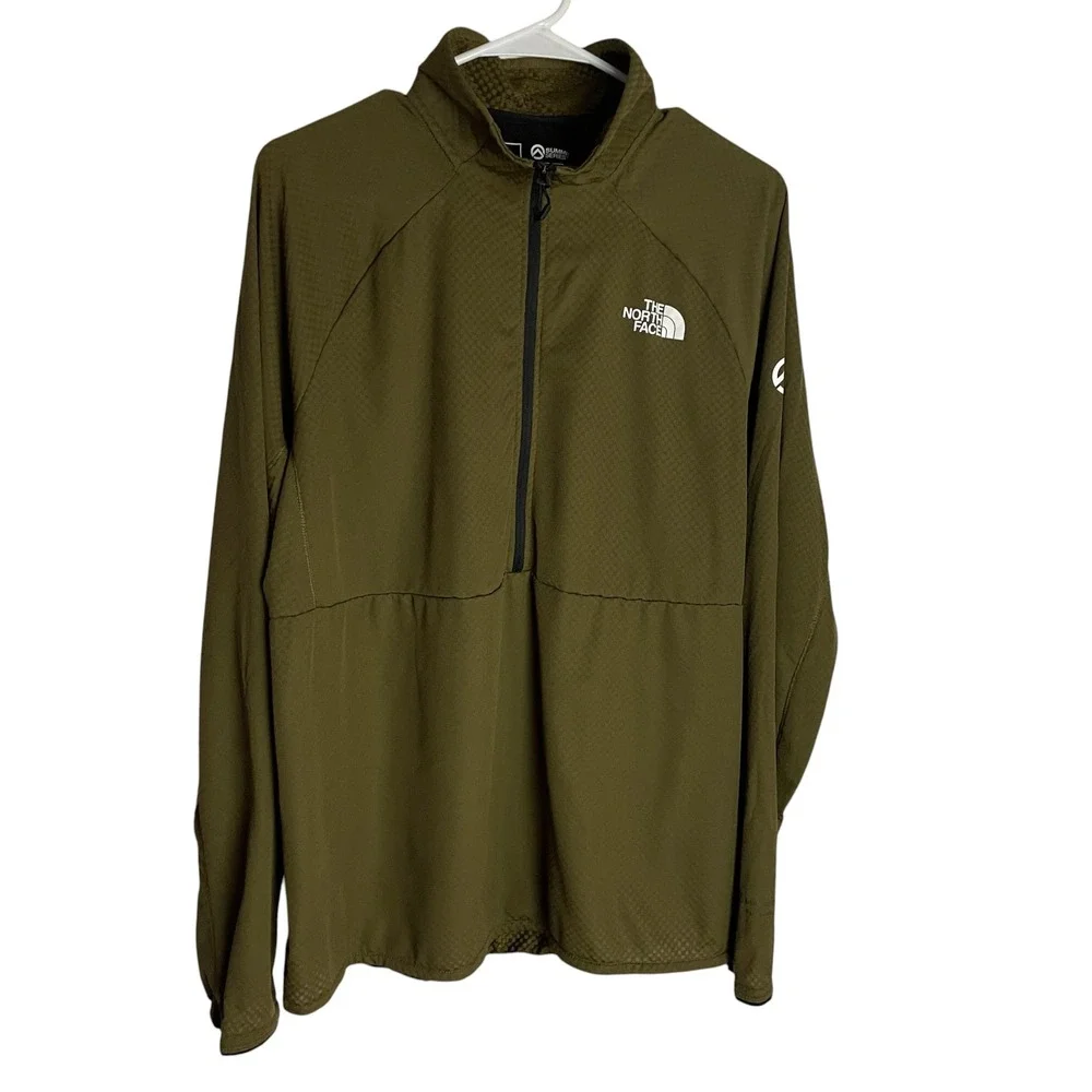 The North Face Mens Summit Series Futurefleece Pullover Size L Green Technical